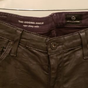 AG "the legging ankle" coated charcoal 28